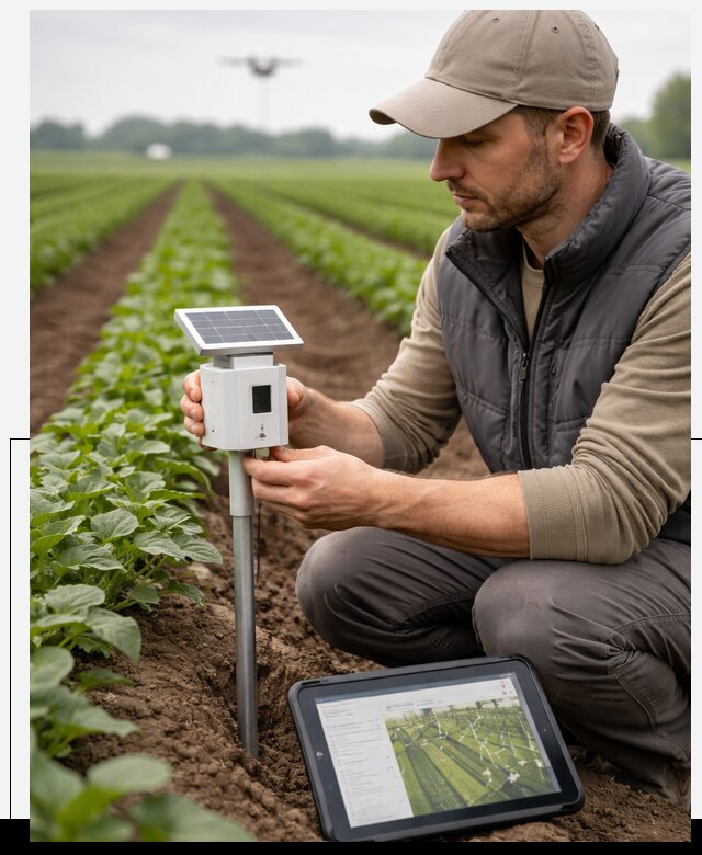 IoT мониторинг сельскохозяйственных полей и контроля в Домодедове